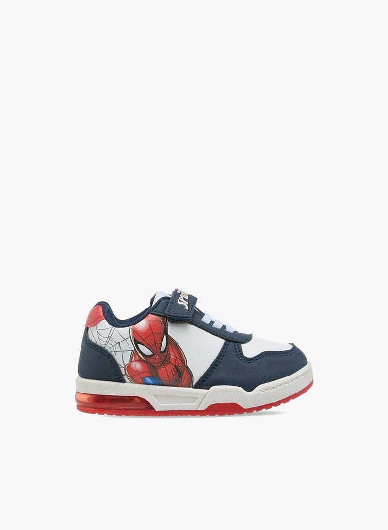 MARVEL Boys Spider-Man Print Hook & Loop Sneakers - Image 1